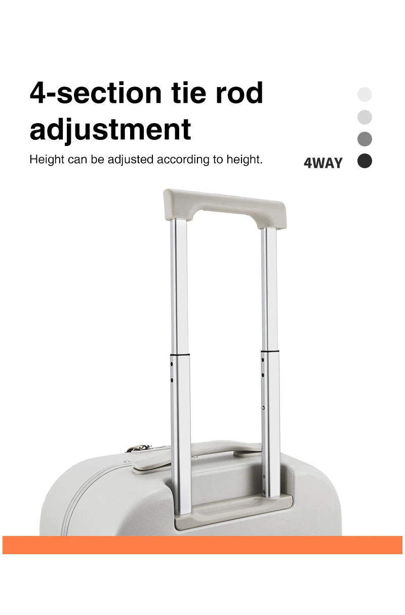 Aluminum Frame Carry On Rolling Luggage Suitcase