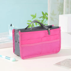 Multi Functional Large Capacity Makeup Bag Portable Double Zipper Toiletries Travel Storage Bag Mommy Bag Multi Pocket Cosmetic