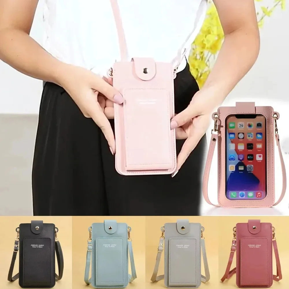 Multi-functional Cell Phone Touch Screen Clutch Bag Women&