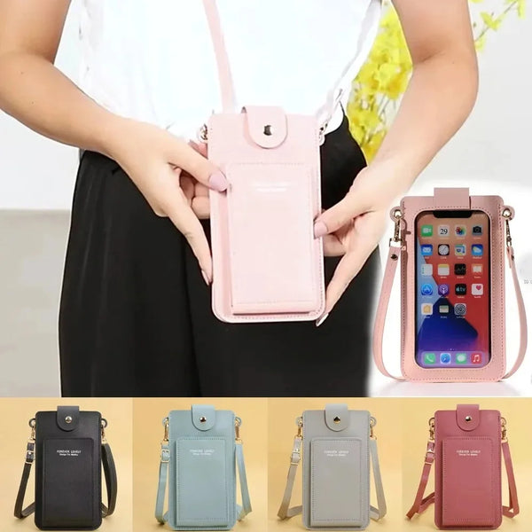 Multi-functional Cell Phone Touch Screen Clutch Bag Women's Wallet Large Capacity Travel Card Holder Passport Holder