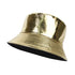 PU Leather Waterproof Hip Hop Bucket Hat for Men Women