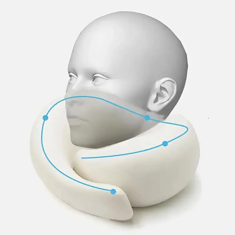 Memory Foam Travel Neck Pillow U Shaped Support Cushion