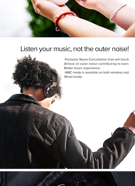 Noise-cancelling wireless Bluetooth headphones stereo 5.3 headphones high-quality wireless headphones Hifi sound effect headphon
