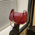 Retro PU Leather Underarm Shoulder Bag for Women