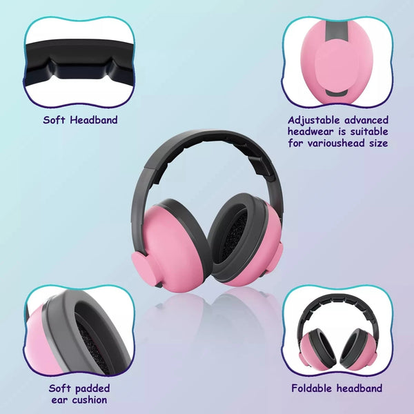 Child Baby Anti-Noise Earmuffs Adjustable Hearing Protection Safety Ear Muffs Kids Noise Cancelling Headphones Sleeping Child