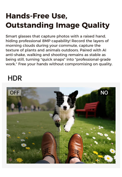 2026 New AI Smart Glasses 800W Camera 4K Ultra HD Video Recording Translation 3600mAh Charging Case AI Conversation 32GB Storage