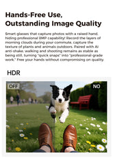 2026 New AI Smart Glasses 800W Camera 4K Ultra HD Video Recording Translation 3600mAh Charging Case AI Conversation 32GB Storage