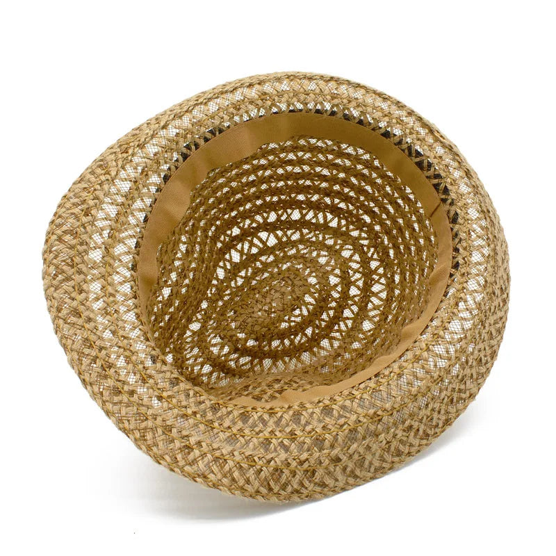 Summer Linen Sun Hat for Men and Women for Beach Travel