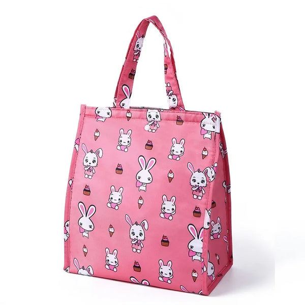 Waterproof Foldable Handheld Lunch Insulated Bag, Aluminum Foil Insulated Large-capacity Storage Lunch Box, Bento Bag
