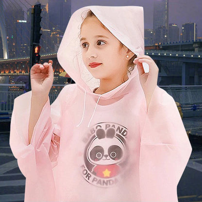 Disposable Raincoat for Kids Outdoor Travel Rainwear