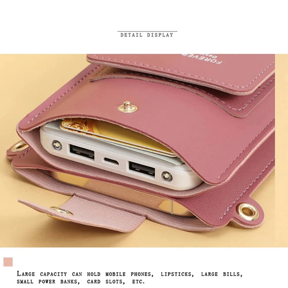 Multi-functional Cell Phone Touch Screen Clutch Bag Women&