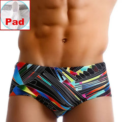 Men Swimwear Swim Boxers Board Shorts Surfing Bikini Swimsuits Brazilian Cut Bathing Suit Water Sports Trunks Beach Underwear