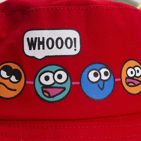Korean Cute Cartoon Children Bucket Hats Boys Girls Outdoor Sun Hats Kids Caps with Windproof Rope Kids Accessories