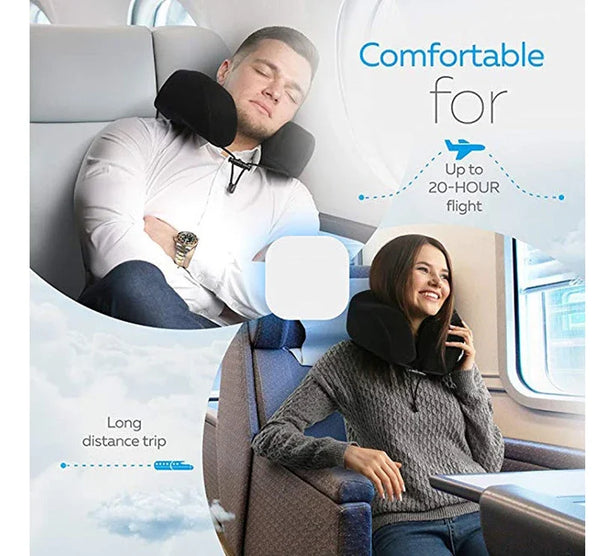 Travel Pillow U Shaped Neck Cushion Neck Cervical Airplane Pillow Support Travel Essentials for Travelling Rest Car Train Home