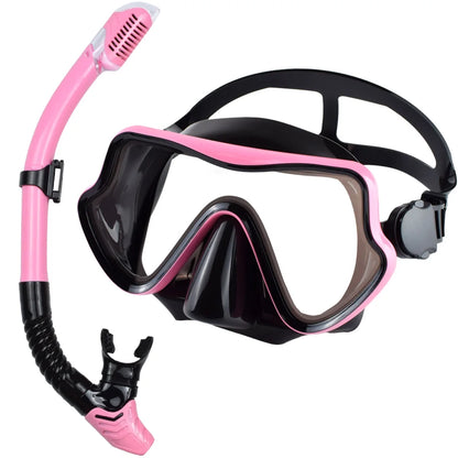 Adult Scuba Diving Mask Snorkel Set Panoramic Gear