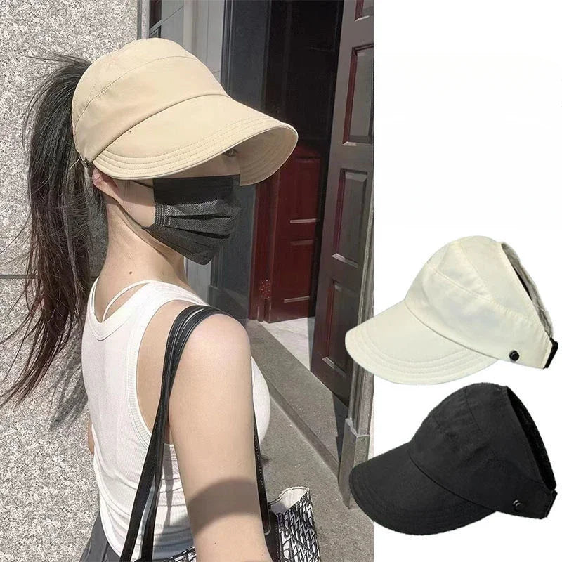 Women Fashion Bucket Hat Sun Protection Face Cover Hat