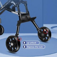 Children Walking Baby Stroller Infant Travel Carriage Cart Four Wheels Stroller Kid Foldable Trolley Baby Lightweight Stroller