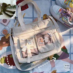 Nylon Waterproof Canvas Women Handbags Shoulder Bag Japanese Ladies Messenger Bag Student School Crossbody Bags for Girl Satchel