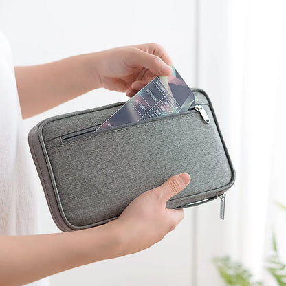 Waterproof RFID Travel Document Organizer Passport Holder