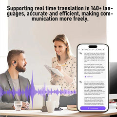 Smart Translation Earbuds  140+ Languages Real Time Wireless  Translator Earbuds Translation Headphones