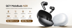 QCY H3 Pro ANC Wireless Headphone 50dB Noise Canceling Hi-Res Spatial Audio Earphone with LDAC Bluetooth 5.4 Over Ear Headset