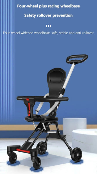 Children Walking Baby Stroller Infant Travel Carriage Cart Four Wheels Stroller Kid Foldable Trolley Baby Lightweight Stroller
