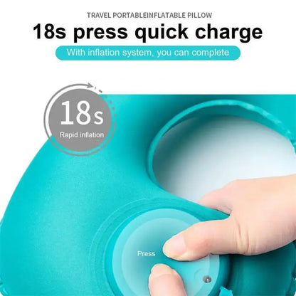 Inflatable Portable Neck Pillow for Travel and Trips