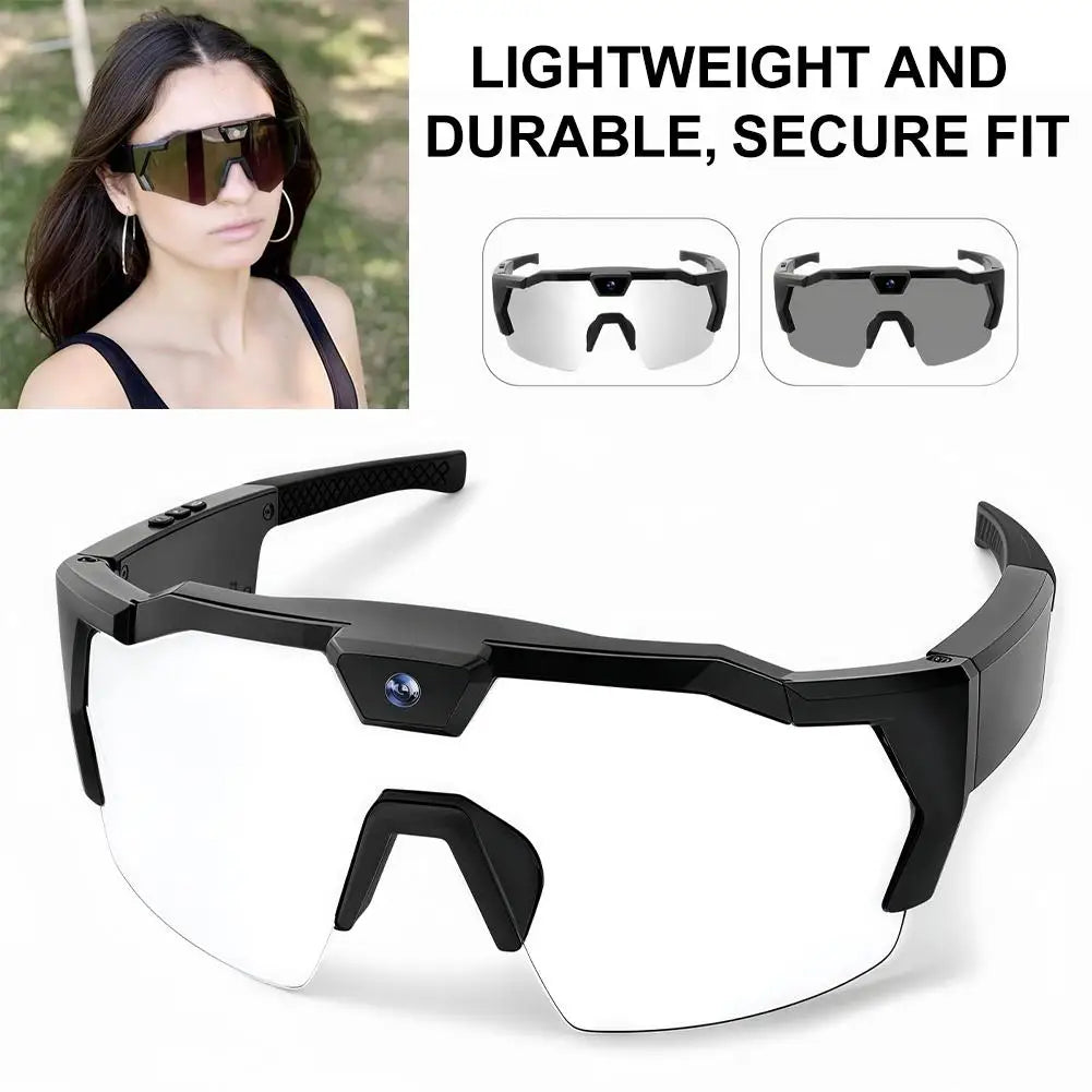 2026 AI Intelligent Glasses For Outdoor Cycling Windproof And Eye Protection Skiing Glasses High-definition Camera Photography