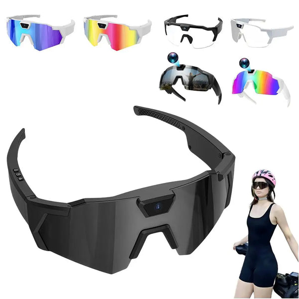 2026 AI Intelligent Glasses For Outdoor Cycling Windproof And Eye Protection Skiing Glasses High-definition Camera Photography