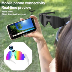 2026 AI Intelligent Glasses For Outdoor Cycling Windproof And Eye Protection Skiing Glasses High-definition Camera Photography