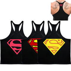 Summer Fashion Trend Fitness Vest Men's Fitness Gym Clothing Fitness Printing Cool Street Shirt Running Casual Comfortable Vest