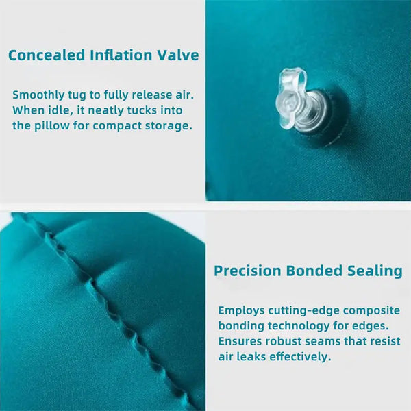 Inflatable Portable Neck Pillow U-shaped Pillow That Can Be Stored And Self Filled Suitable For Outdoor Travel Business Trips