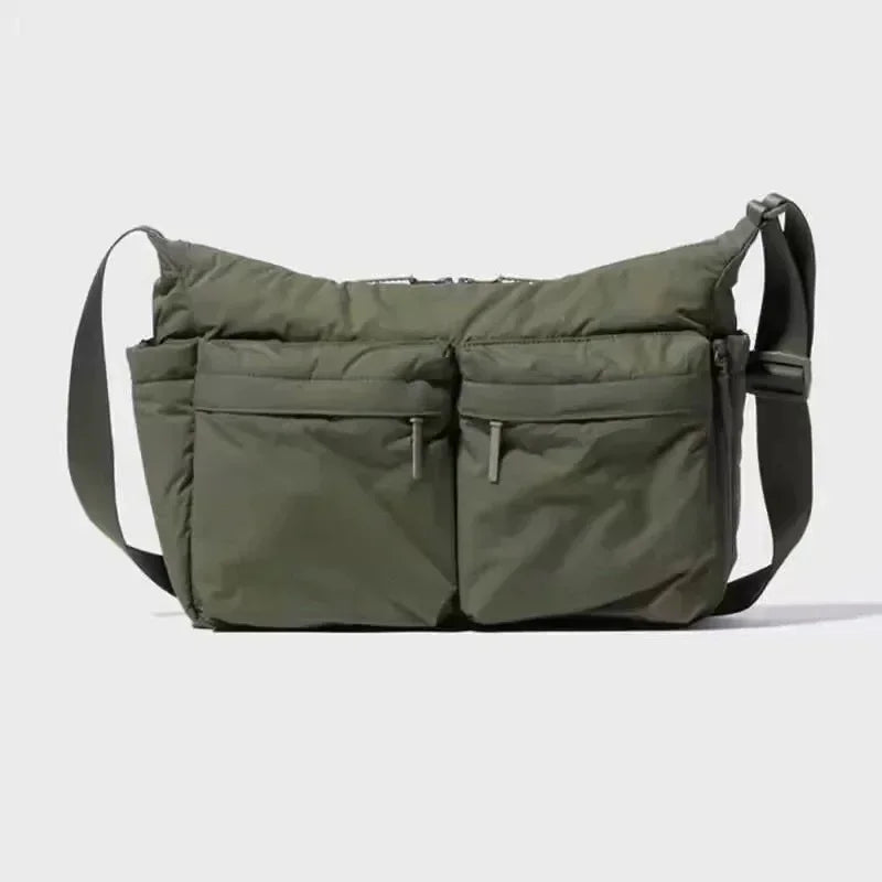 Women Multi Pocket Nylon Messenger Shoulder Bag