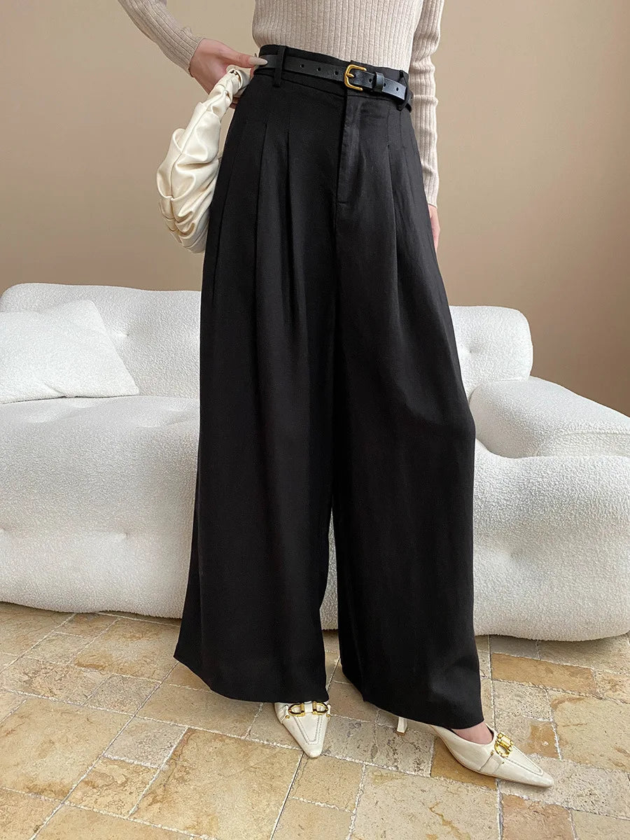 High Waist Wide Leg Pants for Women Slimming Comfort