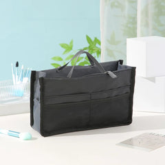 Multi Functional Large Capacity Makeup Bag Portable Double Zipper Toiletries Travel Storage Bag Mommy Bag Multi Pocket Cosmetic