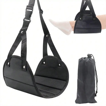 Portable Travel Footrest Hammock for Airplane Comfort
