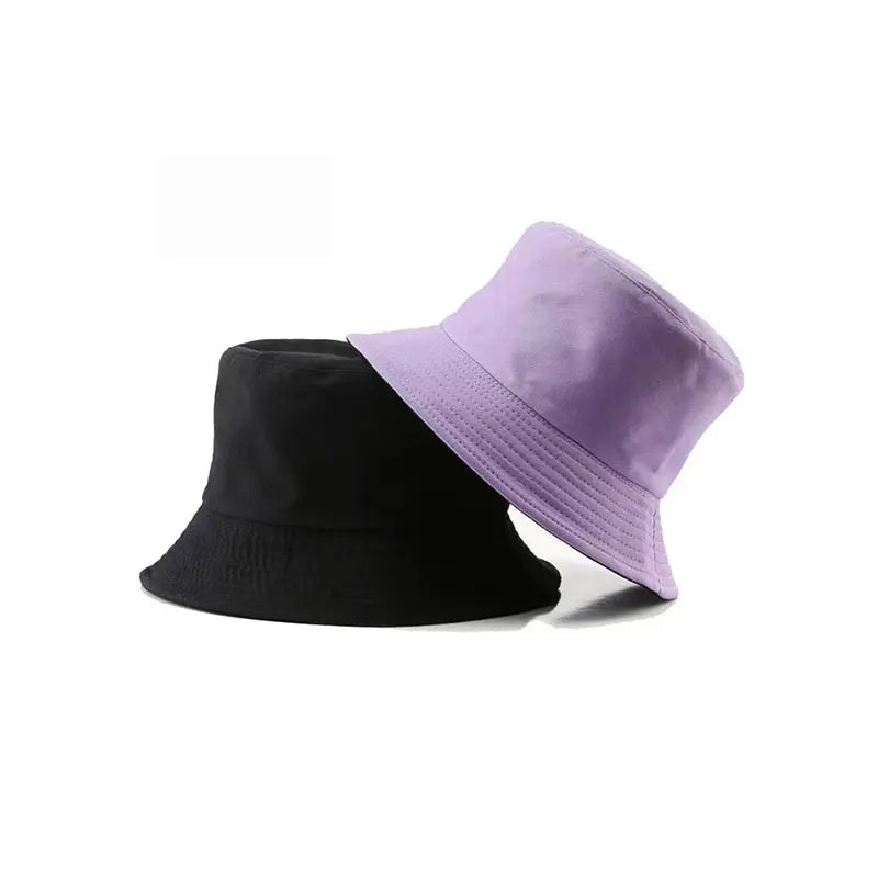 Reversible Foldable Bucket Hat for Women Summer Korean Style