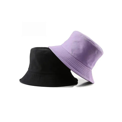 Reversible Foldable Bucket Hat for Women Summer Korean Style