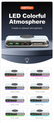 New 72W Multifunction Charger Wireless Charger 4-Port PD+QC USB Type-C Quick Charger Home Travel Office Convenient For Phone