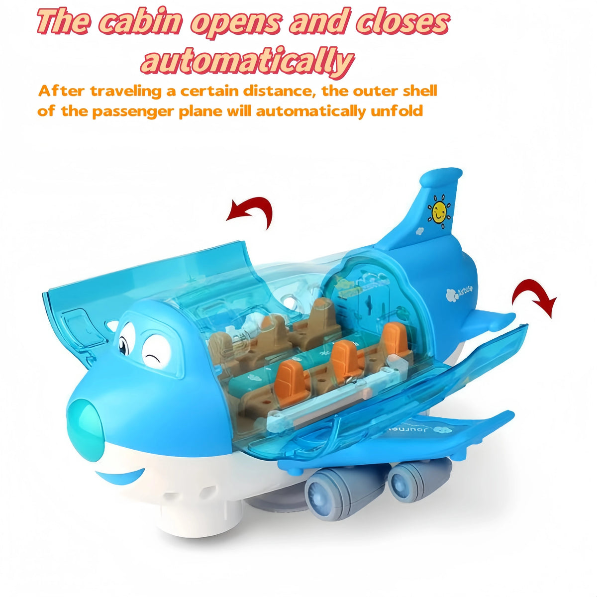 Electric Airplane Toy Model with Lights and Music Kids