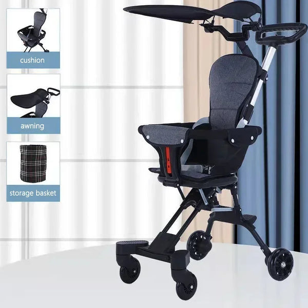Children Walking Baby Stroller Infant Travel Carriage Cart Four Wheels Stroller Kid Foldable Trolley Baby Lightweight Stroller