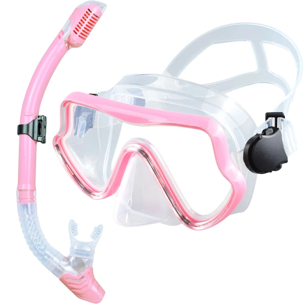 Adult Scuba Diving Mask Snorkel Set Panoramic Gear