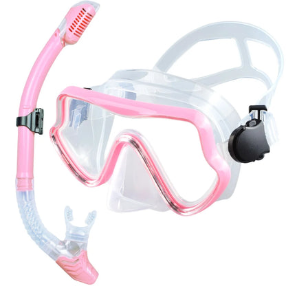 Adult Scuba Diving Mask Snorkel Set Panoramic Gear