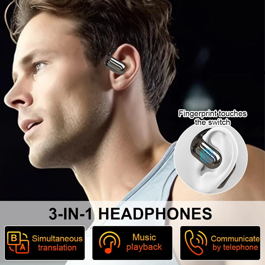 AI Translator Earbuds with Real-Time Noise Cancelling