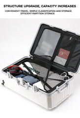2024 New Durable Large Capacity Luggage Sets Suitcase USB Charging Men Carry-On Boarding Travel 24/26/28/30/34