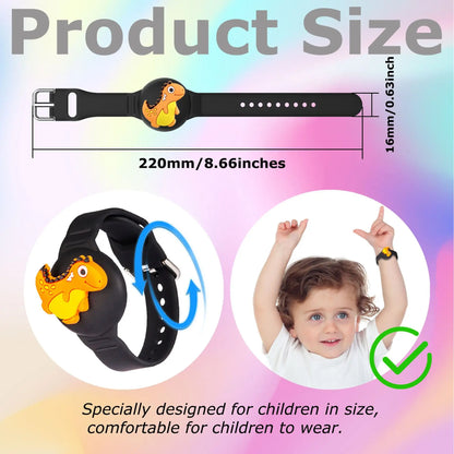 Kids AirTag Bracelet and Necklace Tracker Holder for Safety