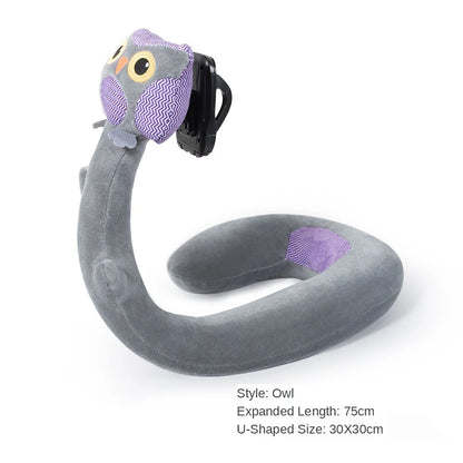 Travel Pillow with Phone Holder U Shaped Neck Support