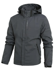 Men Waterproof Rain Jacket Lightweight Outer Hooded Outdoor Raincoat Hiking Windproof Jacket Climbing Outdoor Jackets Couple