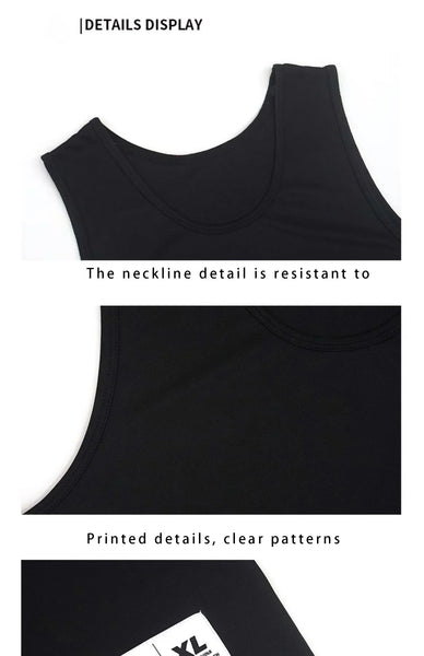 Summer Fashion Trend Fitness Vest Men's Fitness Gym Clothing Fitness Printing Cool Street Shirt Running Casual Comfortable Vest