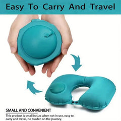 Inflatable Portable Neck Pillow U-shaped Pillow That Can Be Stored And Self Filled Suitable For Outdoor Travel Business Trips